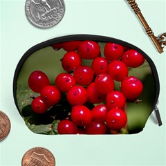 Red Berries 2 Accessory Pouches (large)  by trendistuff