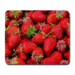 Strawberries 1 Large Mousepads by trendistuff