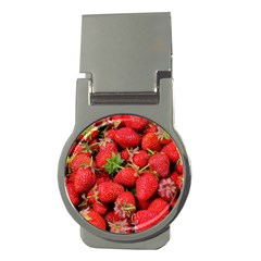 Strawberries 1 Money Clips (round)  by trendistuff