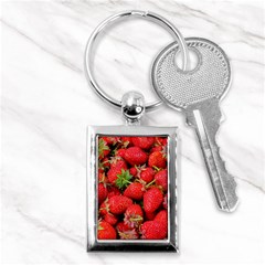 Strawberries 1 Key Chains (rectangle)  by trendistuff