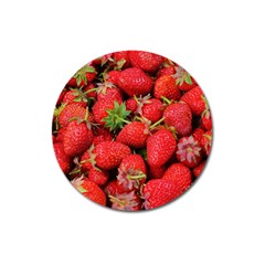 Strawberries 1 Magnet 3  (round) by trendistuff