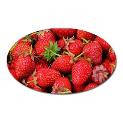 Strawberries 1 Oval Magnet by trendistuff