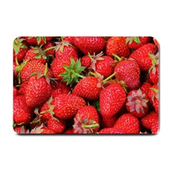 Strawberries 1 Small Doormat  by trendistuff