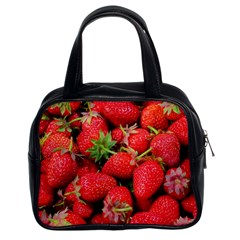 Strawberries 1 Classic Handbags (2 Sides) by trendistuff