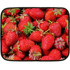 Strawberries 1 Fleece Blanket (mini) by trendistuff