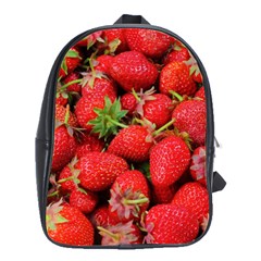 Strawberries 1 School Bag (large) by trendistuff