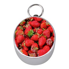 Strawberries 1 Mini Silver Compasses by trendistuff