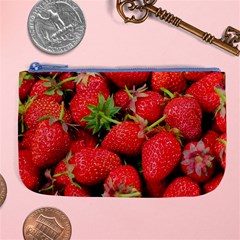 Strawberries 1 Large Coin Purse by trendistuff