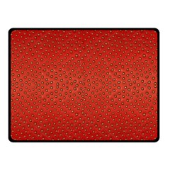 Strawberries 2 Double Sided Fleece Blanket (small)  by trendistuff