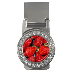 Strawberries 3 Money Clips (cz)  by trendistuff