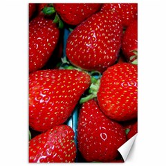 Strawberries 3 Canvas 12  X 18   by trendistuff