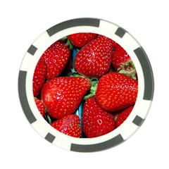 Strawberries 3 Poker Chip Card Guard (10 Pack) by trendistuff