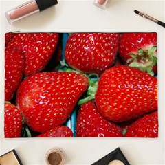 Strawberries 3 Cosmetic Bag (xxl)  by trendistuff