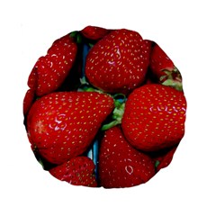 Strawberries 3 Standard 15  Premium Round Cushions by trendistuff