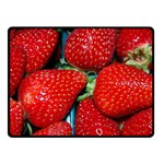 STRAWBERRIES 3 Double Sided Fleece Blanket (Small)  45 x34  Blanket Front