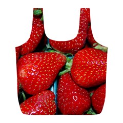 Strawberries 3 Full Print Recycle Bags (l)  by trendistuff