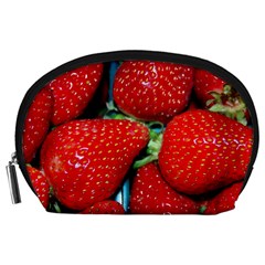 Strawberries 3 Accessory Pouches (large)  by trendistuff