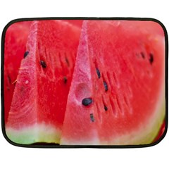 Watermelon 1 Double Sided Fleece Blanket (mini)  by trendistuff