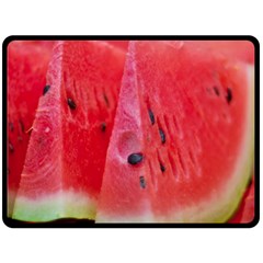 Watermelon 1 Fleece Blanket (large)  by trendistuff