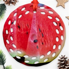 Watermelon 1 Ornament (round Filigree)