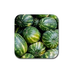 Watermelon 2 Rubber Coaster (square)  by trendistuff