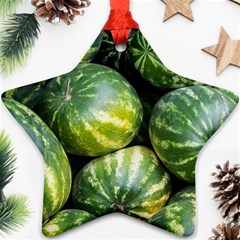 Watermelon 2 Star Ornament (two Sides) by trendistuff