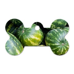 Watermelon 2 Dog Tag Bone (two Sides) by trendistuff