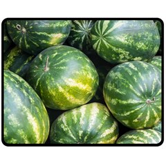 Watermelon 2 Fleece Blanket (medium)  by trendistuff