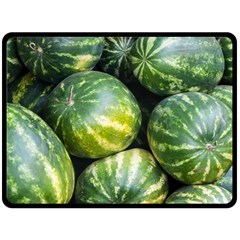 Watermelon 2 Double Sided Fleece Blanket (large)  by trendistuff