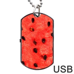 Watermelon 3 Dog Tag Usb Flash (two Sides) by trendistuff