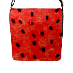 Watermelon 3 Flap Messenger Bag (l)  by trendistuff