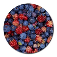 Wild Berries 1 Round Mousepads by trendistuff