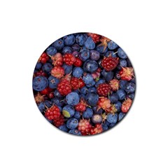 Wild Berries 1 Rubber Coaster (round)  by trendistuff