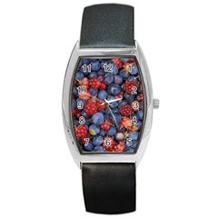 Wild Berries 1 Barrel Style Metal Watch by trendistuff