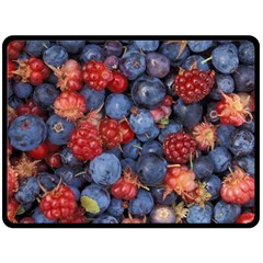 Wild Berries 1 Fleece Blanket (large)  by trendistuff