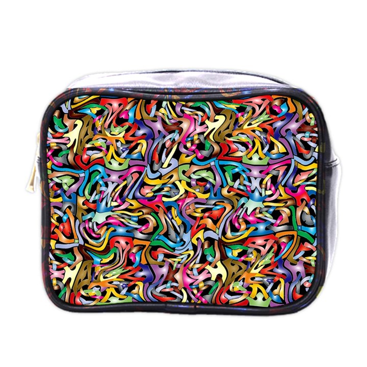 ARTWORK BY PATRICK-COLORFUL-8 Mini Toiletries Bags