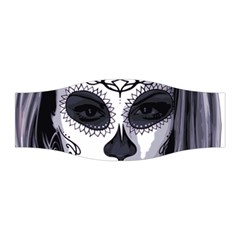 Woman Sugar Skull Stretchable Headband by StarvingArtisan