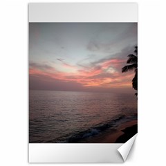 Red Sunset Rincon Puerto Rico Canvas 12  X 18   by StarvingArtisan