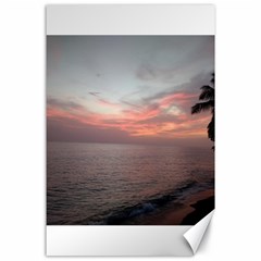 Red Sunset Rincon Puerto Rico Canvas 24  X 36  by StarvingArtisan