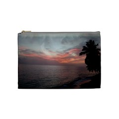 Red Sunset Rincon Puerto Rico Cosmetic Bag (medium)  by StarvingArtisan