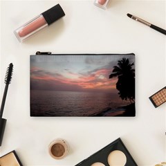 Red Sunset Rincon Puerto Rico Cosmetic Bag (small)  by StarvingArtisan