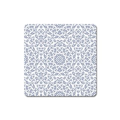 Radial Mandala Ornate Pattern Square Magnet by dflcprints