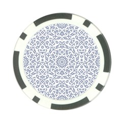 Radial Mandala Ornate Pattern Poker Chip Card Guard by dflcprints