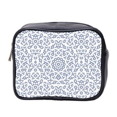 Radial Mandala Ornate Pattern Mini Toiletries Bag 2-side by dflcprints