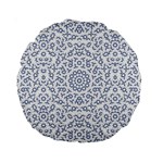 Radial Mandala Ornate Pattern Standard 15  Premium Round Cushions Front