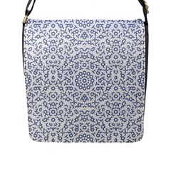 Radial Mandala Ornate Pattern Flap Messenger Bag (l)  by dflcprints