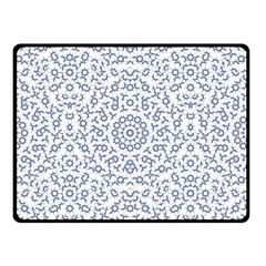 Radial Mandala Ornate Pattern Double Sided Fleece Blanket (small)  by dflcprints