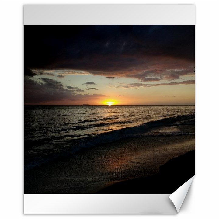 Sunset On Rincon Puerto Rico Canvas 16  x 20  