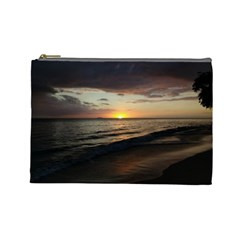 Sunset On Rincon Puerto Rico Cosmetic Bag (large)  by StarvingArtisan