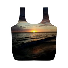 Sunset On Rincon Puerto Rico Full Print Recycle Bags (m)  by StarvingArtisan